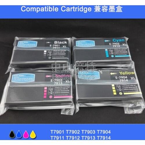 INK WAY T7901 compatible inkjet cartridge for T7901-T7904 for WF-4630DWF WF-4640DTWF WF-5110DW WF-5190DW WF-5620DWF WF-5690DWF