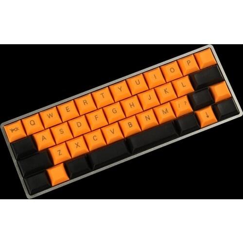 Free Shipping Wholesales YMDK 40 Keyset DSA Keycap Keyset 1.4mm PBT For YMD40 AMJ40 For Cherry Switch MX Mechanical Keyboard