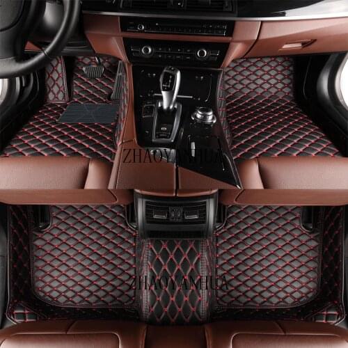 Custom LHD/RHD Special Car Floor Mats For Cadillac Escalade 2017-2018 Year Waterproof Leather Anti-Slip Carpet Liners