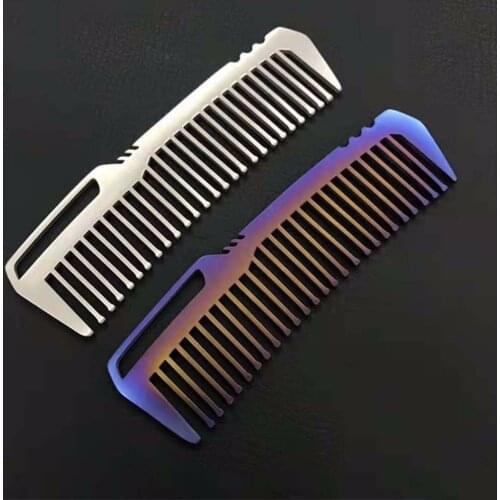 Mini Portable Titanium Alloy Comb EDC Super Light Titanium Comb EDC Outdoor Small Accessories
