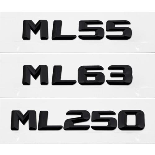 Car Modification Rear Trunk Sticker Badge for Mercedes Benz ML55 ML63 ML250 ML300 ML320 ML350 SLS CLA Auto Exterior Accessories