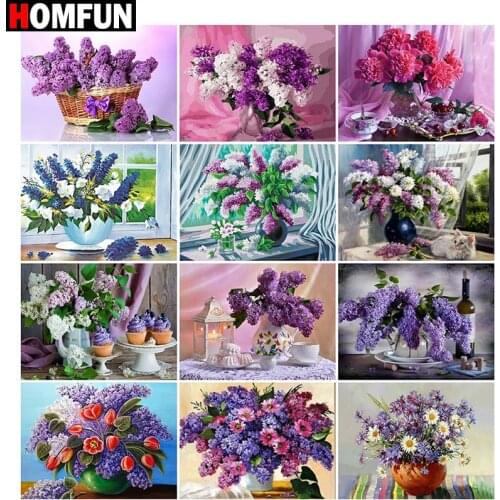 HOMFUN Full Square/Round Drill 5D DIY Diamond Painting "Bouquet theme" Embroidery Cross Stitch 5D Home Decor Gift