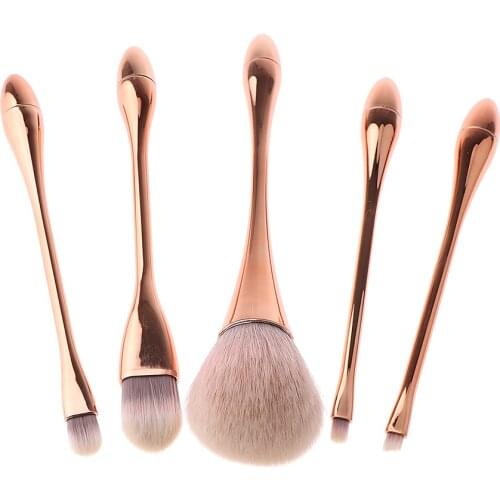 Lots 5 Beauty Make Up Brushes Professional Cosmetics Soft Silky Brush Sets