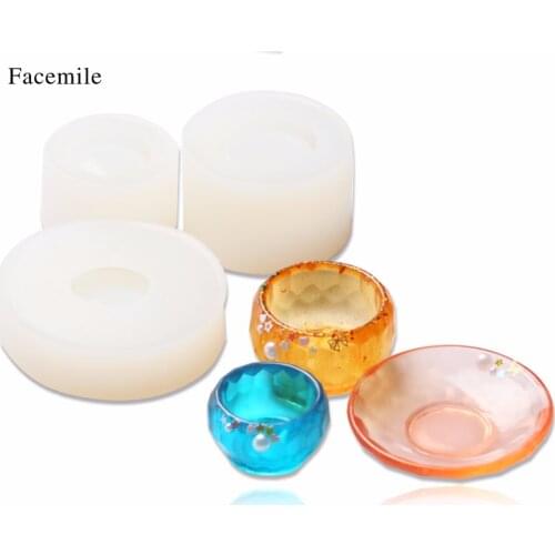 Bowl Dish Set Silicone Chocolate Mold for Jewelry Decoration Epoxy Mold Fondant Cake Decoration Tools Biscuit Mold for Baking