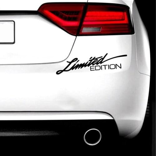 16*3.8CM Car Sticker LIMITED EDITION Creative Vinyl Car Styling Decal Accessories Auto Window Decoration Black/White