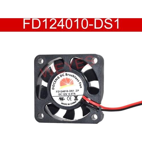 Original For FD124010-DS1 ZP DC12V 0.07A 4010 4CM 40MM 40X40X10MM 2pin Cooling Fan