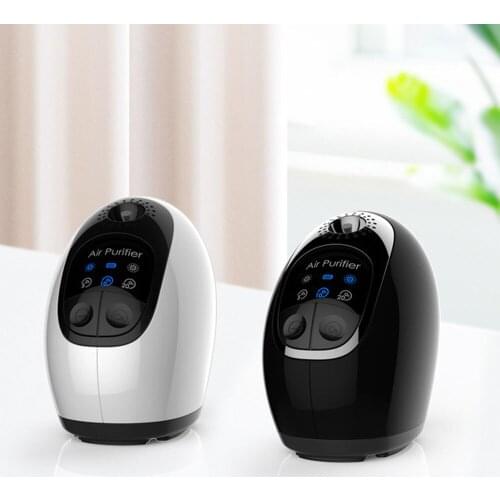 Portable Ozone Generator Negative Ion Ozone Machine USB Rechargeable Deodorizer Mini Car Air Disinfection Machine