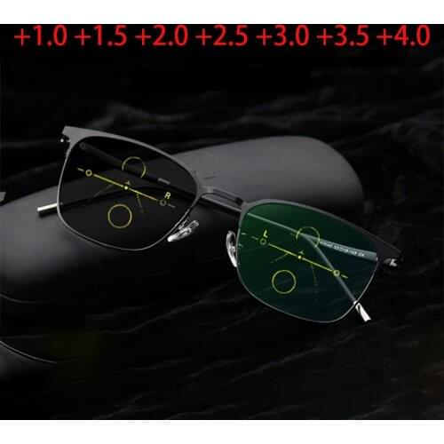 Near-far Dual-purpose Presbyopic Glasses Mens Progressive Multi-focus Presbyopic Glasses Intelligent Zoom Distance