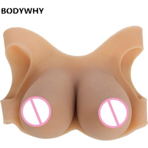 2400g Realistic Silicone Breast Forms Fake Boobs For Crossdresser Drag Queen Shemale Transgender False Breasts Form