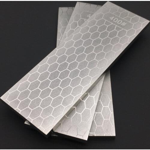 Silver 400 1000# sharpening stone small size double sided diamond whetstone apex kitchen tool fast honing knife sharpener