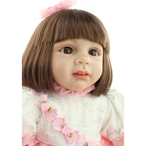 60cm Silicone Dolls Reborn Baby Fake Baby Doll Best Toys for Children Girls Christmas Birthday Gift