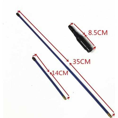Blue double-segment soft antenna 144/430MHZ fo YAESU VX-1R, VX-2R, VX-3R, VX-5R, VX-6R, VX-7R VX168 radio
