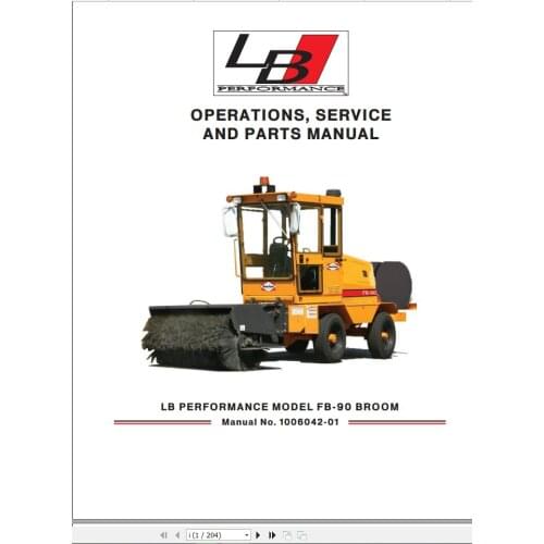 Leeboy Rosco LBP Construction Equipment All Model Operations Service & Part Manual