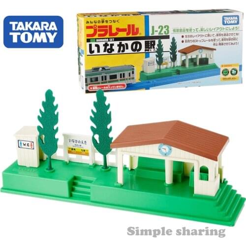 Takara Tomy Tomica PA Plarail Accessory J-23 Country Station Diorama Set Toy (Box Wear)