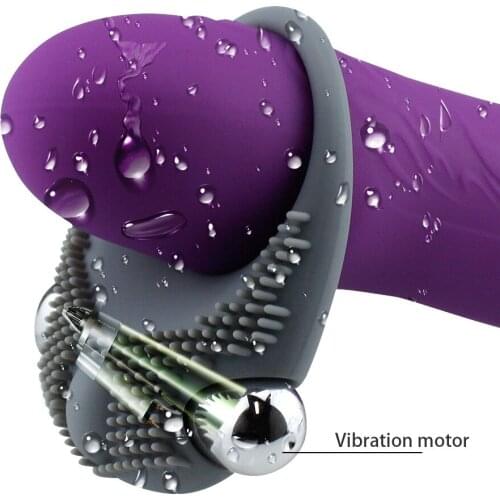 Vibrating Penis Ring for Men Cockring Clitoris Stimulate Vibrator for Women Delayed Ejaculation Ring for Penis Adult Sex Toys