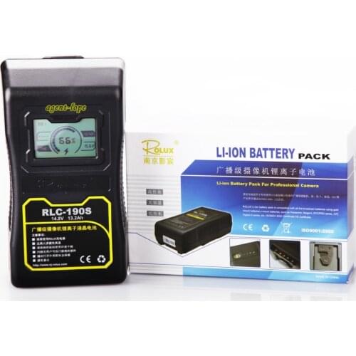 LCD display 190Wh Li-ion Battery V-Mount V-Lock for DSLR RED FS7 FS700 F55 Alexa