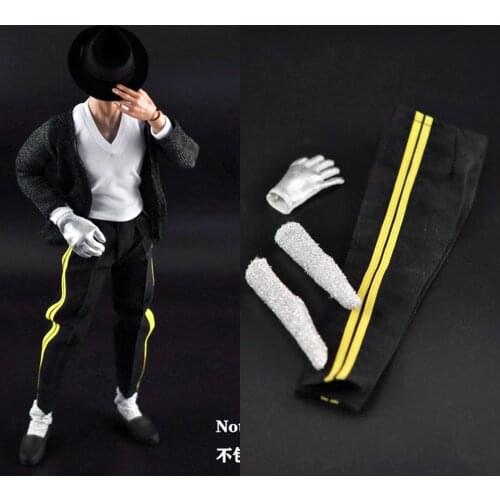 ZYTOYS ZY16-7 1/6 Scale Men Women Black Hip-hop Clothes Suit Clothing For 12" Action Figure Body Doll Accessories