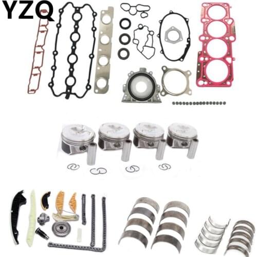 06H107065AM 06J103383D 06K109467K OEM Engine Piston Gasket Bearing Timing Chain Tensioner For Audi A4 Q5 VW Passat Jetta 2.0T