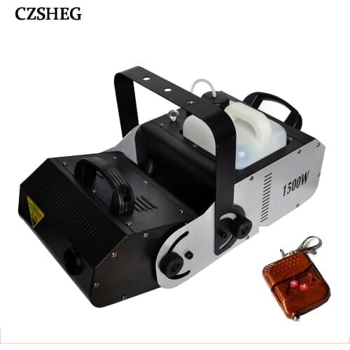 1500W multi-angle fog machine 2000 cubic feet/minute/2.5 liters mist fuel tank DMX512/wireless remote stage dj equipment