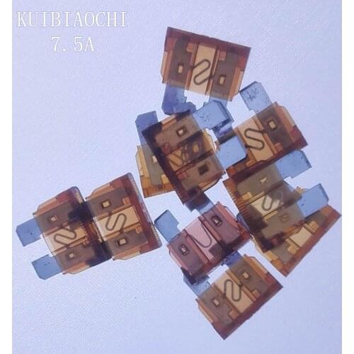 50pcs/lot Medium Car Fuse 7.5A Auto Car Motorcycle Automotive FUSES APM ATM 7.5A,Medium Blade Fuse
