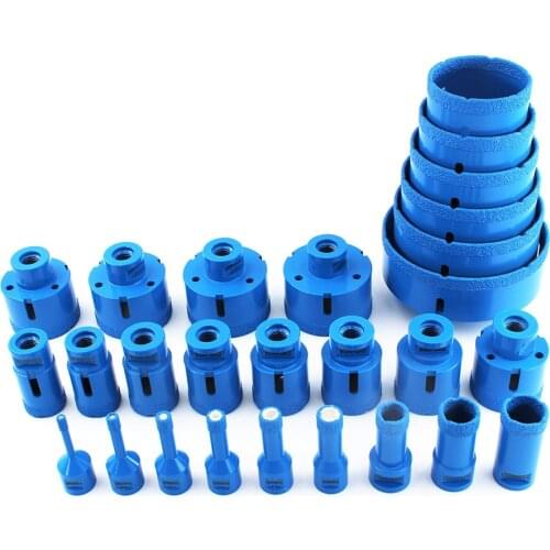 Diamond Dry Drilling Core Bit M14 Thread For Angle Grinder Granite Marble Ceramic Tile Vacuum Brazed Diamond Hole Saw Cutter