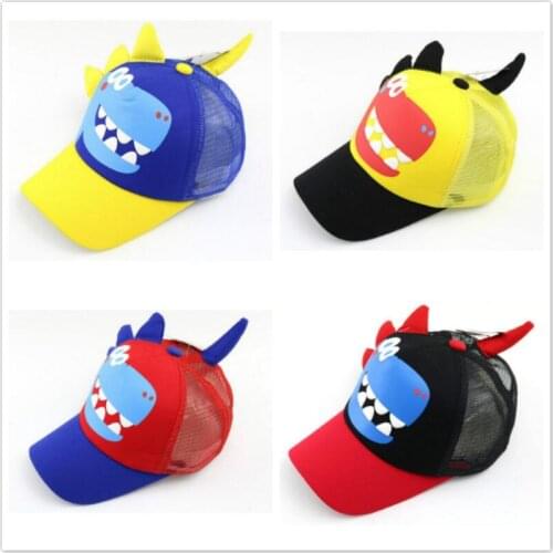 New Children Baseball Cap Dinosaur Cartoon Summer Hip Hop Kids Hats Boys Girls Hat Caps Snapback Gorras Sun Hat Free Shipping