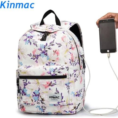 Brand Kinma Backpack Laptop Bag15",15.6 Inch,Colored Flowers Shoulder Compute Bag For Macbook 15.4,Business,School,DropShip F165