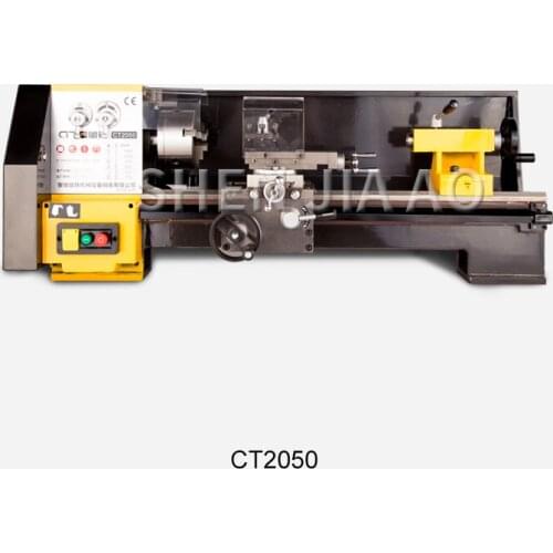 CT2050 Small High Precision Household Lathe Machine Desktop Multifunction Instrument Metal Lathe Laboratory Lathe Machine 220V