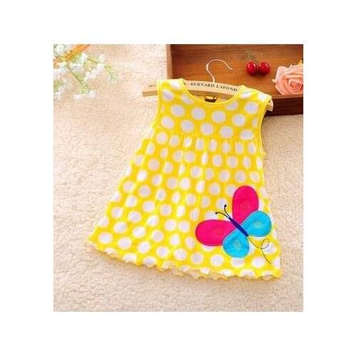 New 2017 Baby brand Dresses baby girl dress Princess Girls Dress 0-2years Cotton Clothing Dress Summer Clothes For Girl