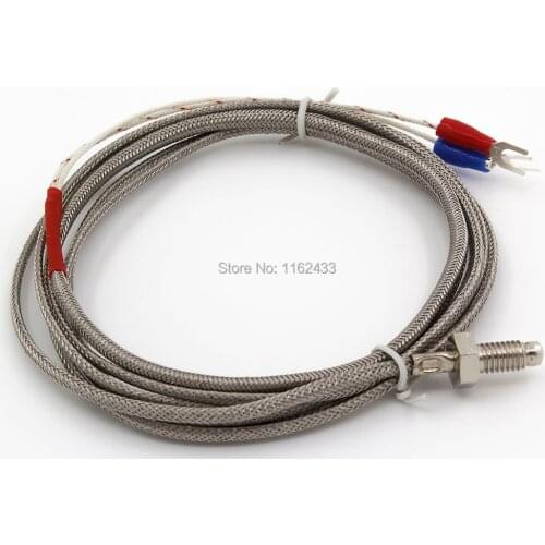 FTARB01 K E type M6 M8 bolt head 2m metal screening cable screw thermocouple temperature sensor WRNT WRET