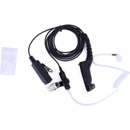 Walkie Talkie Headset FBI PTT Air Tube Earpiece Mic Headset For Motorola Radio APX2000 APX7000 APX6000 APX7500 DP4601 XiR P8268
