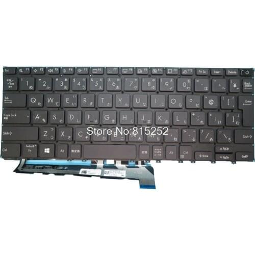 Laptop Keyboard For ASUS B9450FA 9Z.NFQBU.20J 0KN1-AR1JP13 0KNX0-1620JP00 NSK-WS2BU 0J Black NO frame With Backlit Japanese JP