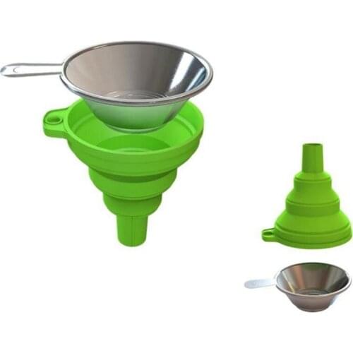 2PCS Metal UV Resin Filter Cup Funnel + 2PCS Silicone Funnel Disposable for ANYCUBIC Photon for DLP SLA 3D Printer Parts