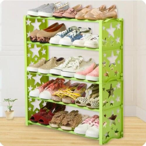 Multi-layer Plastic Star Combination Shoe Shelf Simple DIY Shoes Finishing Storage Rack