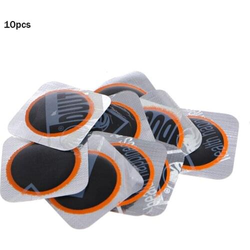 10 pcs 25mm Cycling Bicycle Bike Repair Fix Kit Flat Rubber Tire Tyre Repair Patch Kit