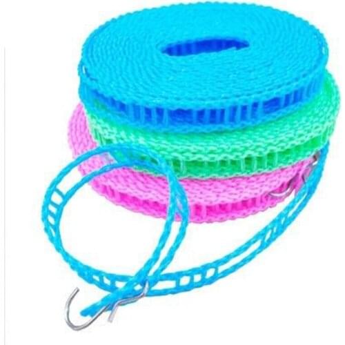 5m Anti-skid And Windproof Clothesline Travel Fence Type Drying Rack Home Decoration Strong Load-bearing