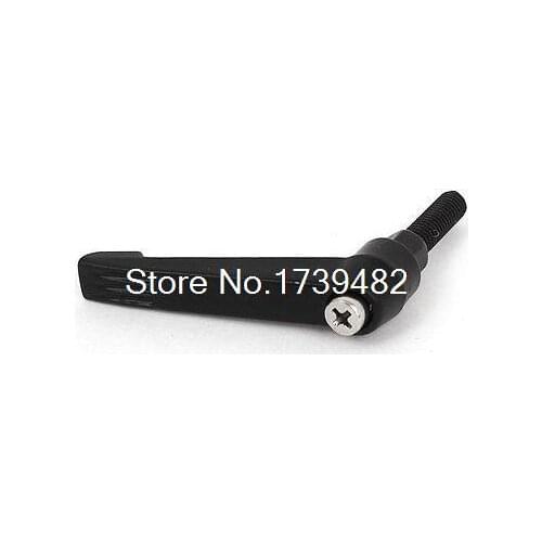 M6 x 20mm Thread Clamping Lever Adjustable Handle Black