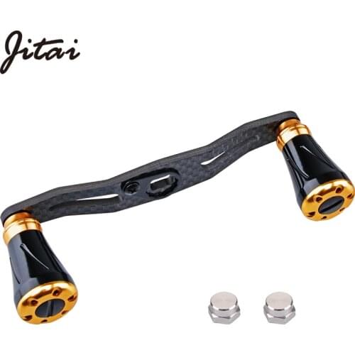 JITAI Baitcasting Reel Handle For Shimano Daiwa Abu Garcia , Carbon Fiber Handle CNC High Precision Machining 7*4/8*5MM