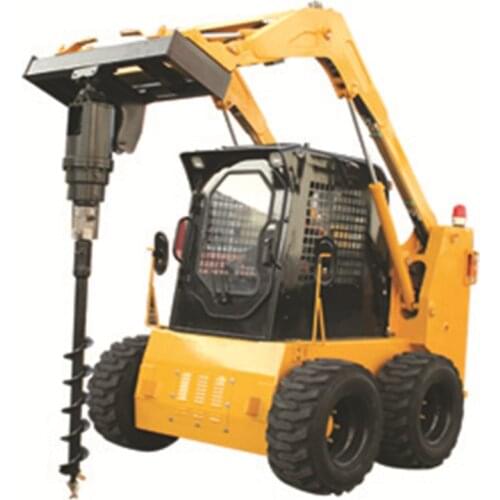 SYNBON SY65 55KW Diesel Engine Power Mini Front Loader 4 Wheel Skid Steer