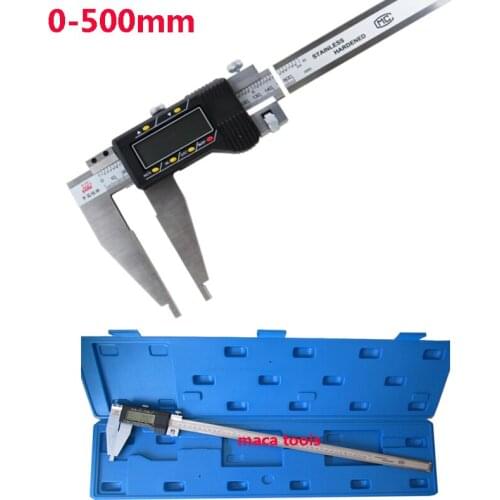 High Quality Digital Vernier Caliper 0-500mm Heavy Duty Digital Caliper Gauge 500mm 20inch Digital Caliper With Nib Jaws