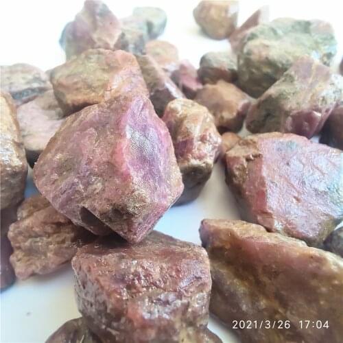 High Quality Bulk Raw Ruby Natural Red Corundum Real Gemstone Hand-carved Materials for Jewellery Making Mineral Specimen
