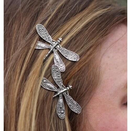 Simple Retro Word Dragonfly Hairpin Suitable for Female Bride Hairpin