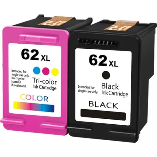 SanSeMei Replacement for HP 62XL Ink Cartridge 62 XL Ink for HP Envy 5540 5541 5547 5646 OfficeJet 5740 5741 8040 8045 Printer