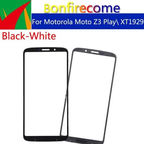10pcs\lot Touchscreen For Motorola Moto Z3 Play XT1929 Touch Screen Front Panel Glass Lens LCD Outer Glass 6.0"