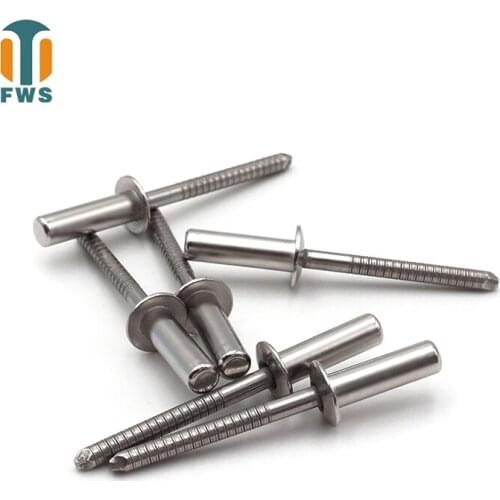10 PCS M6.4 DIN EN ISO 16585 GB/T 12615.4 Stainless Steel Round Head Closed End Blind Rivet Sealed Hollow Rivets Blind Rivets