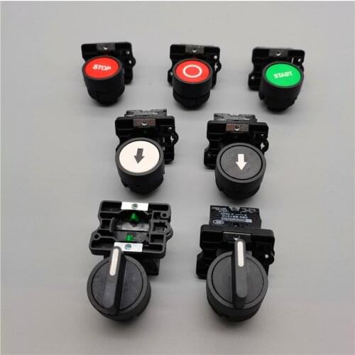 22mm XB2 Momentary/Self-reset Plastic Push Button Switch with Symbol Stop Start arrow 10A/600V