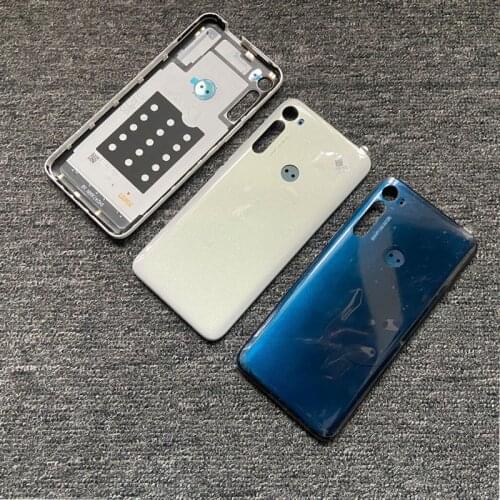 6.5" New For Motorola Moto One Fusion Plus Back Battery Cover Housing Rear Door Case High Quality