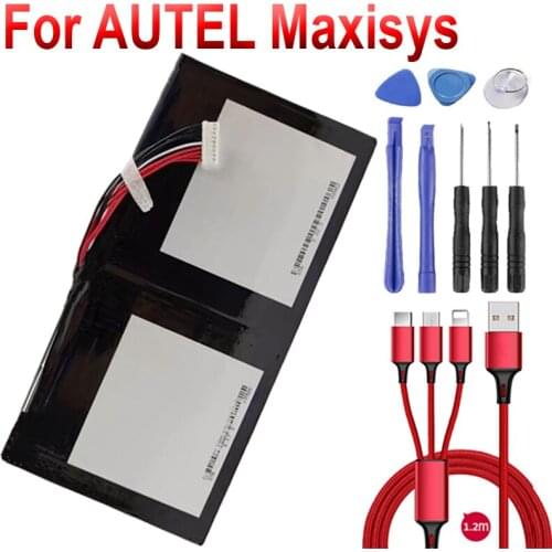 15800mAh Battery for AUTEL Maxisys Elite battery for replacement +USB cable+toolki