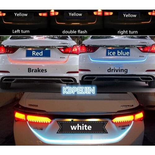 Accessories LED Dynamic Trunk Strip Lighting Rear Tail light Sticker for Volvo xc60 s60 s80 s40 v60 v40 xc90 v70 car styling