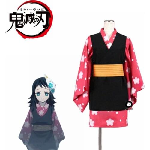 Anime Demon Slayer Kimetsu No Yaiba Makomo Kimono Halloween Party Blade Of Demon Women Cosplay Costume